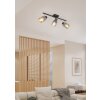 Reality lights Jack ceiling spotlight black, 3-light sources