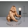 Reality lights Kong table lamp gold, 1-light source