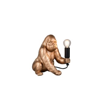Reality lights Kong table lamp gold, 1-light source