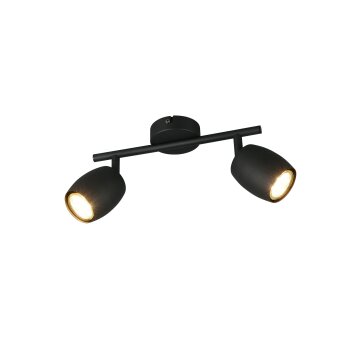 Reality lights Nancy ceiling spotlight black, 2-light sources