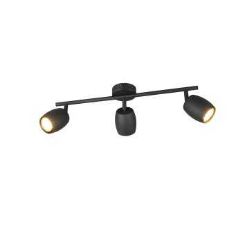 Reality lights Nancy ceiling spotlight black, 3-light sources
