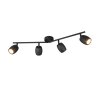 Reality lights Nancy ceiling spotlight black, 4-light sources