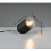 Reality lights Nara table lamp black, 1-light source