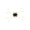 Reality lights Pollock wall light LED black, 1-light source