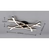Reality lights Pollock wall light LED black, 1-light source