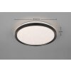Reality lights Solit ceiling light LED black, 1-light source, Remote control, Colour changer