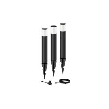 Philips Lights Purex garden spotlight LED black, 1-light source