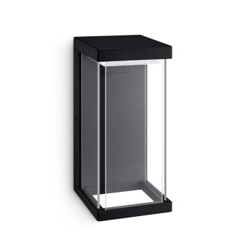 Philips Lights Kyrie outdoor wall light LED black, 1-light source