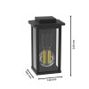 Philips Lights Mirth outdoor wall light black, 1-light source