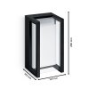 Philips Lights Pyrona outdoor wall light LED black, 1-light source