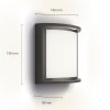 Philips Lights Samondra outdoor wall light LED anthracite, 1-light source