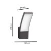 Philips Lights Splay outdoor wall light LED anthracite, 1-light source