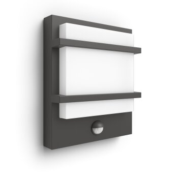 Philips Lights Petronia outdoor wall light LED anthracite, 1-light source