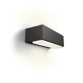 Philips Lights Stratosphere outdoor wall light LED anthracite, 1-light source