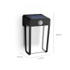 Philips Lights Shroud wall light LED black, 1-light source
