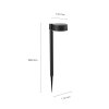 Philips Lights Vynce pedestal light LED black, 1-light source