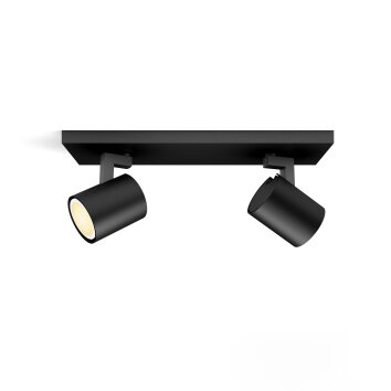 Philips Lights Runner ceiling light black, 1-light source