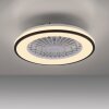 Leuchten Direkt lights LENO ceiling light LED black, 1-light source, Remote control, Colour changer