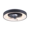 Leuchten Direkt lights VENIKA ceiling light LED black, 1-light source, Remote control