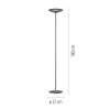 Paul Neuhaus lights Moon floor lamp LED silver, 2-light sources