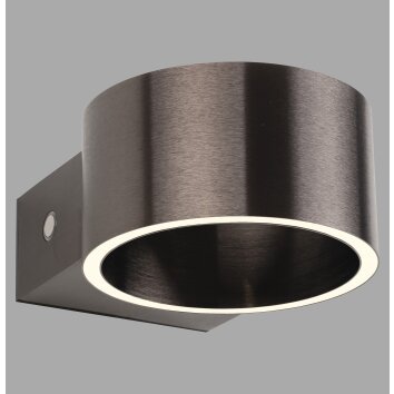 Paul Neuhaus lights Clipse wall light LED brown, 2-light sources