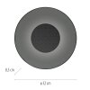 Paul Neuhaus lights Moon wall light LED silver, 1-light source