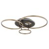Globo lighting Invertina ceiling light LED anthracite, gold, 1-light source, Remote control