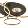 Globo lighting Invertina ceiling light LED anthracite, gold, 1-light source, Remote control