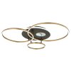Globo lighting Invertina ceiling light LED anthracite, gold, 1-light source, Remote control