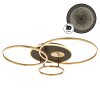 Globo lighting Invertina ceiling light LED anthracite, gold, 1-light source, Remote control