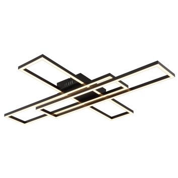 Globo lighting Tatjana ceiling light LED black, 1-light source