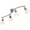 Globo lighting Mattes ceiling light matt nickel, 4-light sources