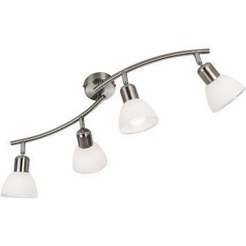 Globo lighting Mattes ceiling light matt nickel, 4-light sources