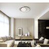 Globo lighting Moon ceiling light LED grey, black, 1-light source