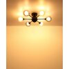 Globo lighting Roland ceiling light black, 6-light sources