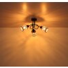 Globo lighting Mali ceiling light black, 3-light sources