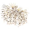 Globo lighting Queena ceiling light silver, 7-light sources