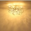 Globo lighting Queena ceiling light silver, 7-light sources
