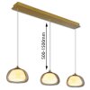 Globo lighting Avila hanging light LED gold, 1-light source, Remote control