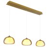Globo lighting Avila hanging light LED gold, 1-light source, Remote control