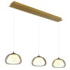 Globo lighting Avila hanging light LED gold, 1-light source, Remote control