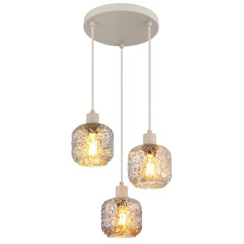 Globo lighting Antonio hanging light beige, 3-light sources