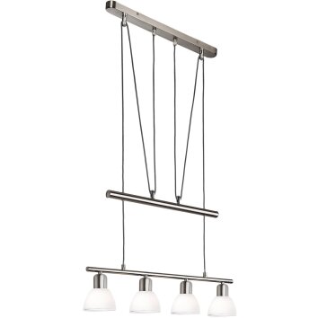 Globo lighting Mattes hanging light matt nickel, 4-light sources