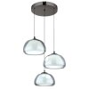 Globo lighting Avila hanging light LED chrome, black, 1-light source, Remote control