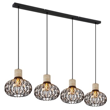 Globo lighting Dorthy hanging light grey, black, 4-light sources
