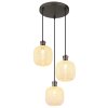 Globo lighting Brokana hanging light chrome, black, 3-light sources