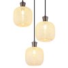Globo lighting Brokana hanging light chrome, black, 3-light sources