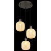 Globo lighting Brokana hanging light chrome, black, 3-light sources