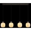 Globo lighting Brokana hanging light chrome, black, 4-light sources