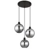 Globo lighting Ulf hanging light black, 3-light sources